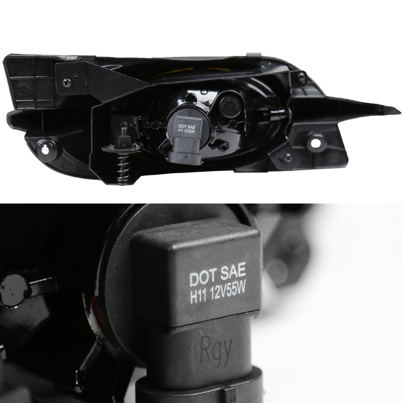 2009-2011 Honda Civic Coupe H11 Fog Lights Kit (Chrome Housing/Yellow Lens)