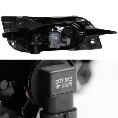 2009-2011 Honda Civic Coupe H11 Fog Lights Kit (Chrome Housing/Yellow Lens)