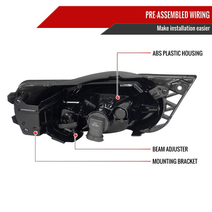 2009-2011 Honda Civic Sedan H11 Fog Lights Kit (Chrome Housing/Yellow Lens)