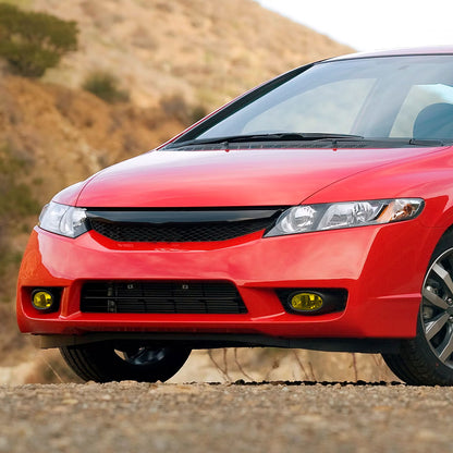 2009-2011 Honda Civic Sedan H11 Fog Lights Kit (Chrome Housing/Yellow Lens)