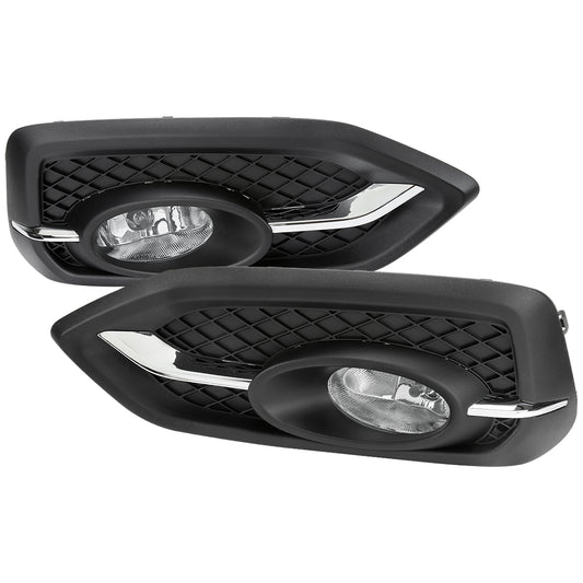 2014-2015 Honda Civic Coupe H11 Fog Lights Kit (Chrome Housing/Clear Lens)