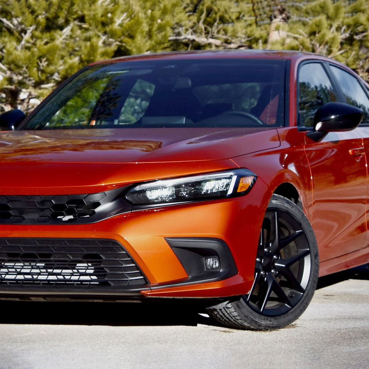 2022-2023 Honda Civic Sedan/Hatchback H8 Bumper Fog Lights Kit (Chrome Housing/Clear Lens)