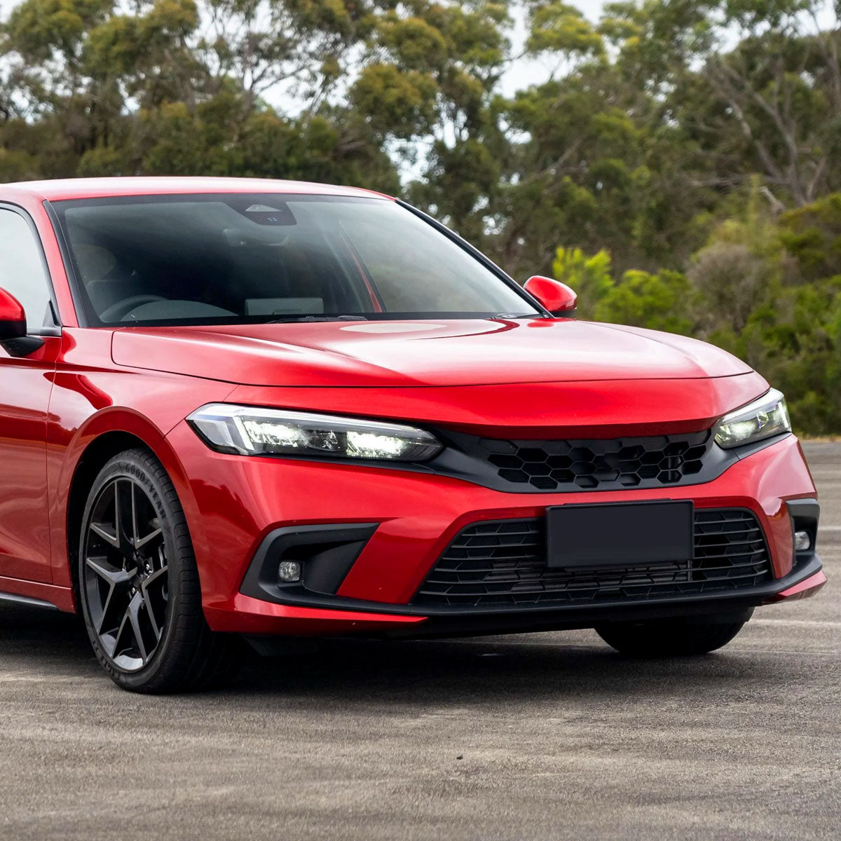 2022-2023 Honda Civic Sedan/Hatchback H8 Bumper Fog Lights Kit (Chrome Housing/Clear Lens)