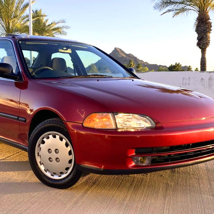 1992-1995 Honda Civic Sedan H3 Fog Lights Kit (Chrome Housing/Yellow Lens)