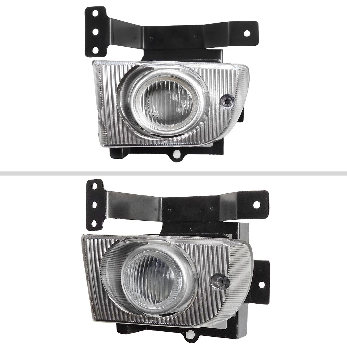 1992-1995 Honda Civic Sedan H3 Fog Lights Kit w/ Switch & Wiring Harness (Chrome Housing/Clear Lens)