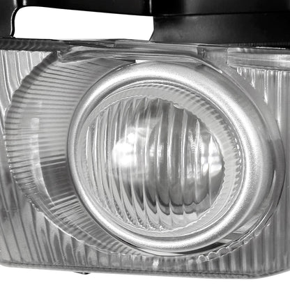 1992-1995 Honda Civic Sedan H3 Fog Lights Kit w/ Switch & Wiring Harness (Chrome Housing/Clear Lens)