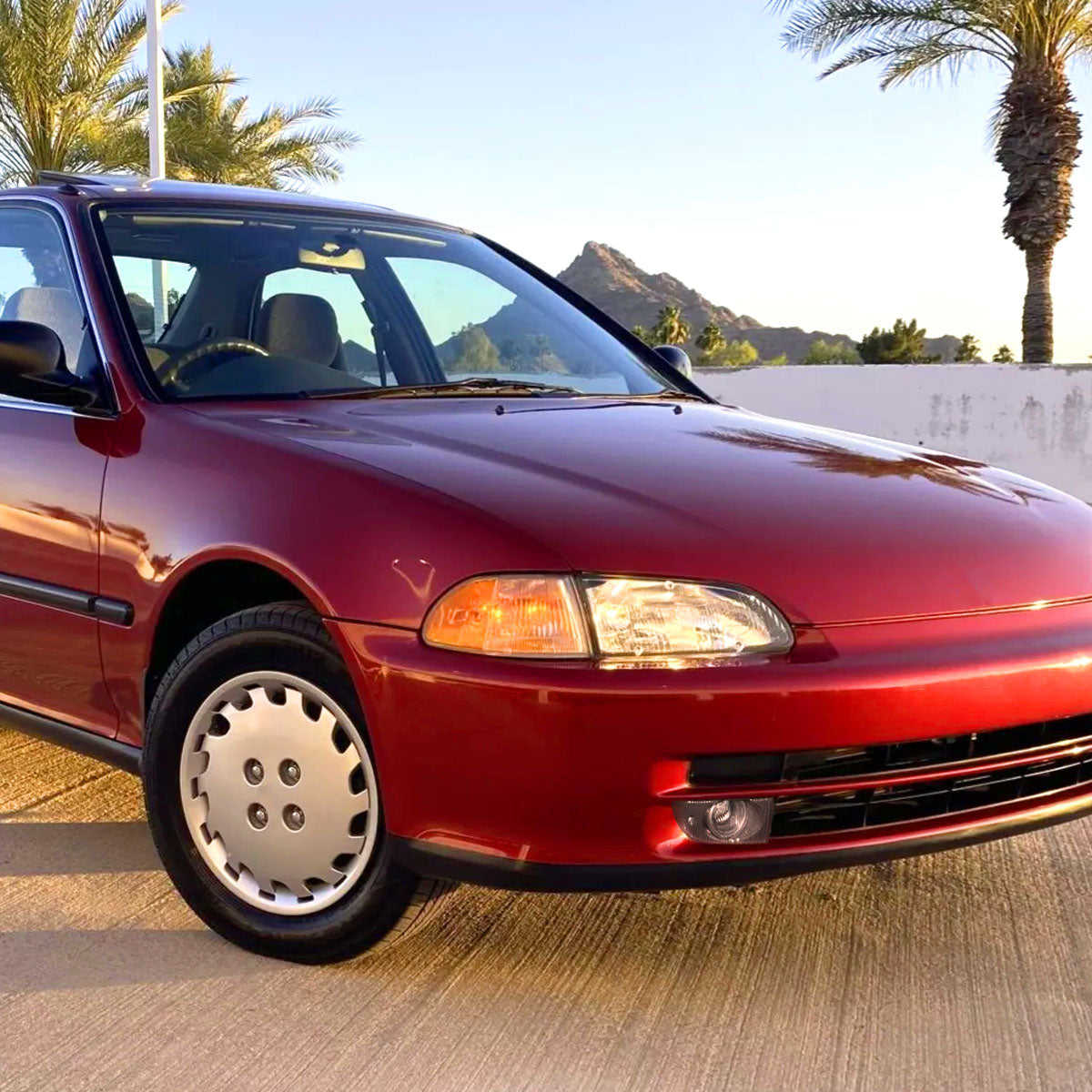 1992-1995 Honda Civic Sedan H3 Fog Lights Kit w/ Switch & Wiring Harness (Chrome Housing/Clear Lens)