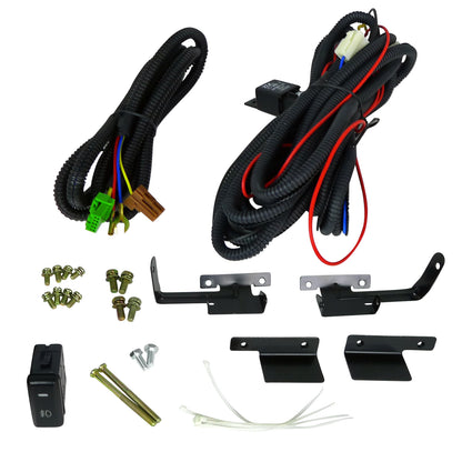 1996-1998 Honda Civic H3 Fog Lights Kit (Chrome Housing/Smoked Lens)
