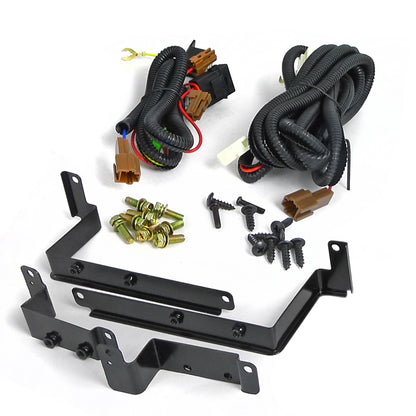 1999-2000 Honda Civic H3 Fog Lights Kit (Chrome Housing/Yellow Lens)