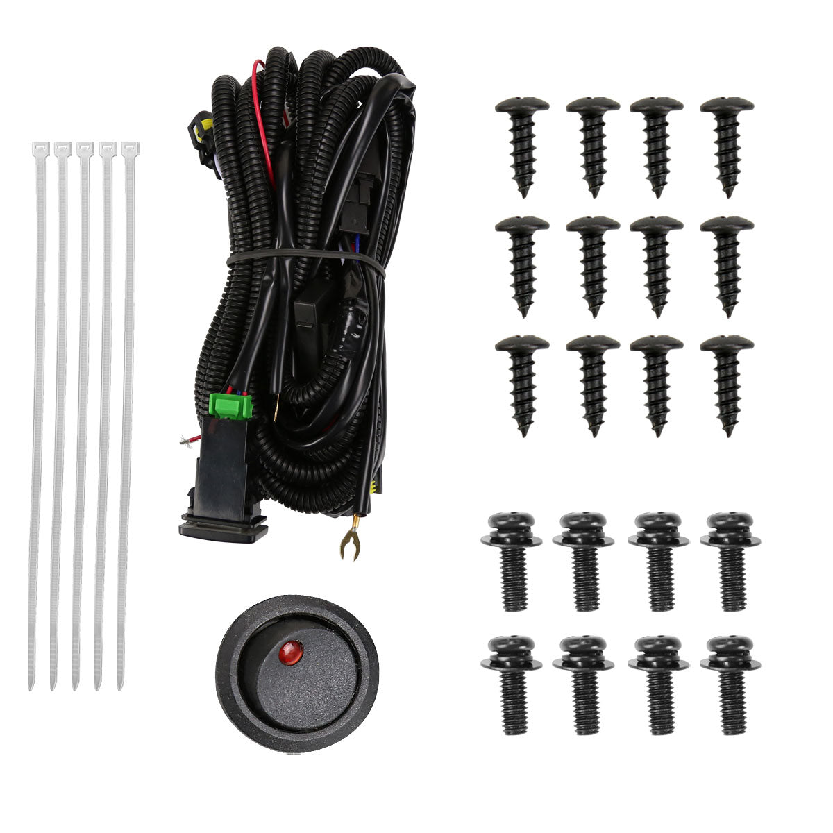 2017-2019 Mazda CX-5 LED Fog Lights Kit (Chrome Housing/Clear Lens)