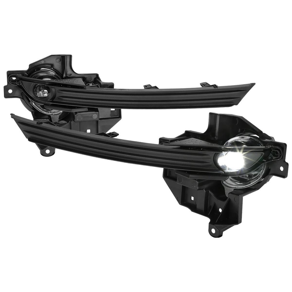 2017-2019 Mazda CX-5 LED Fog Lights Kit (Chrome Housing/Clear Lens)