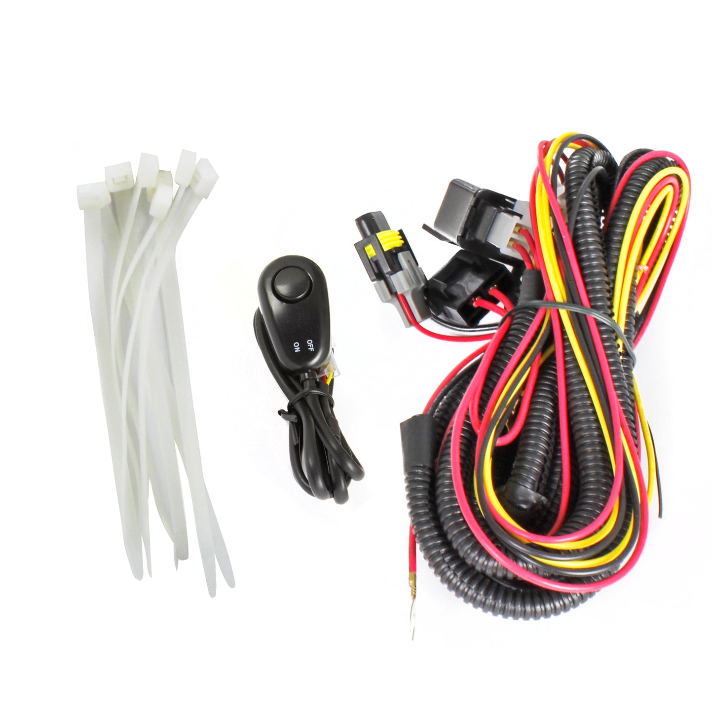 2005-2009 Dodge Dakota Jeep Grand Cherokee H8 Fog Lights Kit (Chrome Housing/Smoked Lens)