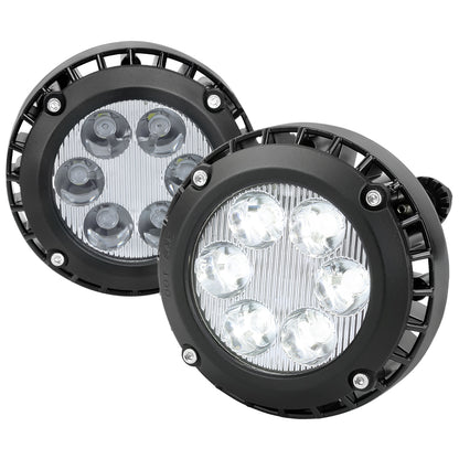 2007-2014 Chevrolet Tahoe/Suburban/ GMC Yukon/Yukon XL LED Fog Lights (Chrome Housing/Clear Lens)
