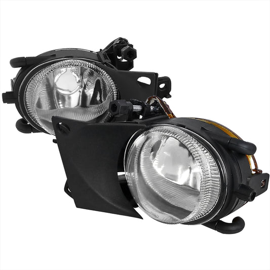 2001-2003 BMW E39 5 Series Fog Lights (Chrome Housing/Clear Lens)