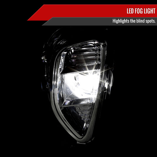 2020-2022 Ford Escape LED Fog Lights Kit (Chrome Housing/Clear Lens)