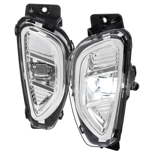2020-2022 Ford Escape LED Fog Lights Kit (Chrome Housing/Clear Lens)