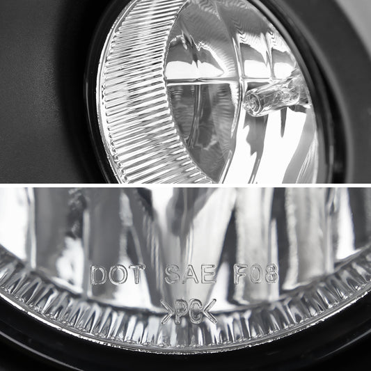 2011-2014 Ford F-150 Fog Light Bezels (Chrome Housing/Clear Lens)