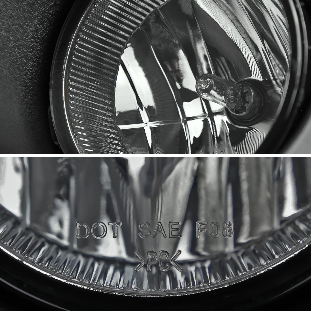 2011-2014 Ford F-150 Fog Light Bezels (Chrome Housing/Smoked Lens)