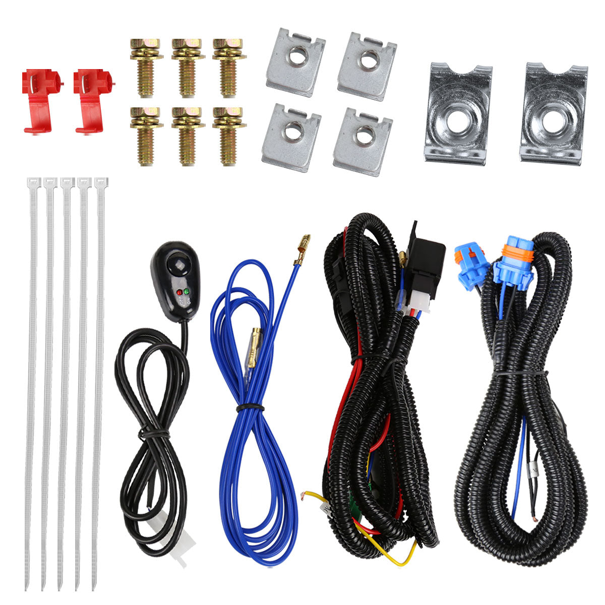 2011-2014 Ford F-150 FX2/ FX4/ King Ranch/ Lariat/ STX H10 Fog Lights Kit (Chrome Housing/Smoked Lens)