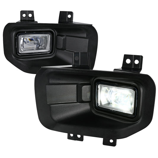 2015-2017 Ford F-150 6500K SMD LED Fog Lights (Chrome Housing/Clear Lens)