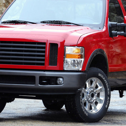 2008-2010 Ford F-250/F-350/F-450/F-550 Super Duty H10 Fog Lights w/ Switch & Wiring Harness (Chrome Housing/Clear Lens)
