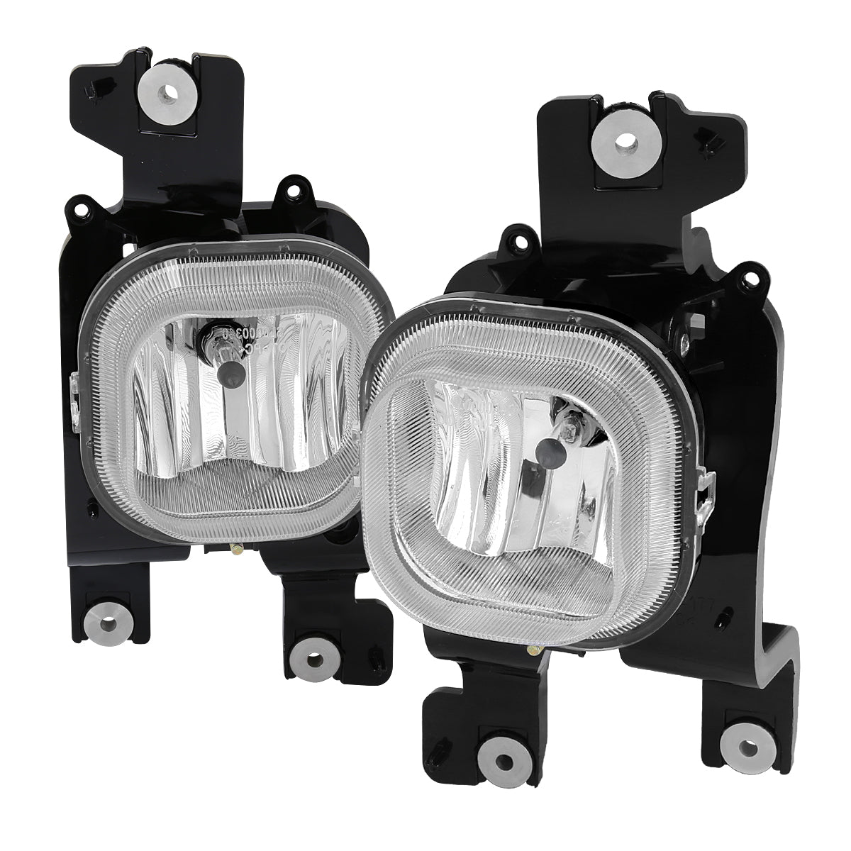 2008-2010 Ford F-250/F-350/F-450/F-550 Super Duty H10 Fog Lights w/ Switch & Wiring Harness (Chrome Housing/Clear Lens)