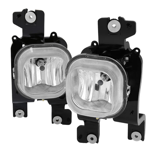 2008-2010 Ford F-250/F-350/F-450/F-550 Super Duty H10 Fog Lights (Chrome Housing/Clear Lens)