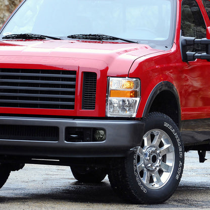 2008-2010 Ford F-250/F-350/F-450/F-550 Super Duty H10 Fog Lights w/ Switch & Wiring Harness (Chrome Housing/Smoked Lens)