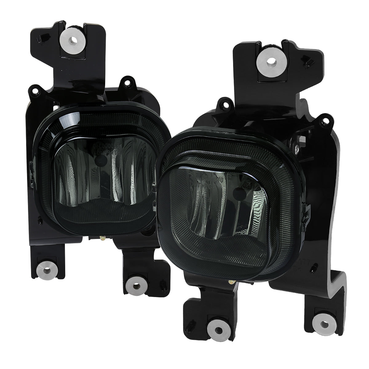 2008-2010 Ford F-250/F-350/F-450/F-550 Super Duty H10 Fog Lights w/ Switch & Wiring Harness (Chrome Housing/Smoked Lens)