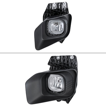 2011-2016 Ford F-250/F-350/F-450/F-550 12V/42W H10 Fog Lights Kit (Chrome Housing/Clear Lens)