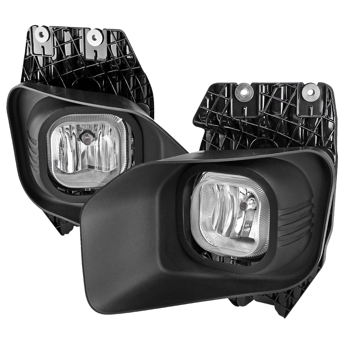 2011-2016 Ford F-250/F-350/F-450/F-550 12V/42W H10 Fog Lights Kit (Chrome Housing/Clear Lens)