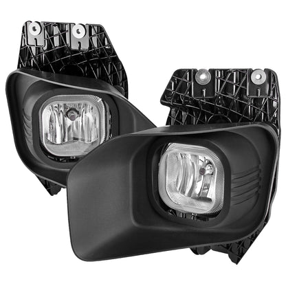 2011-2016 Ford F-250/F-350/F-450/F-550 12V/42W H10 Fog Lights Kit (Chrome Housing/Clear Lens)