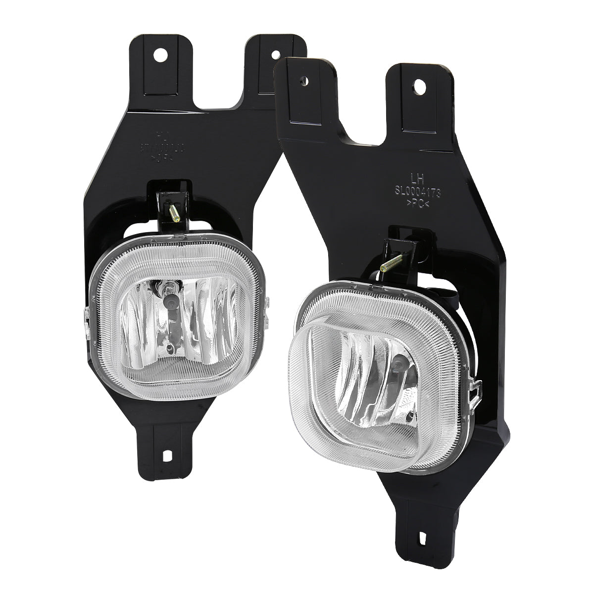 1999-2004 Ford F-250/F-350/Excursion H10 Fog Lights w/ Switch & Wiring Harness (Chrome Housing/Clear Lens)