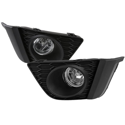 2015-2017 Honda Fit 12V/55W H11 Fog Lights Kit (Chrome Housing/Clear Lens)
