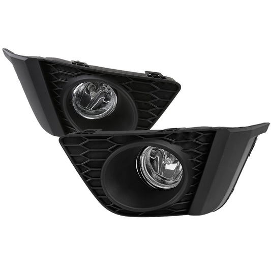2015-2017 Honda Fit 12V/55W H11 Fog Lights Kit (Chrome Housing/Clear Lens)