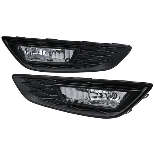 2015-2017 Ford Focus 12V/35W H8 Fog Lights (Chrome Housing/Clear Lens)