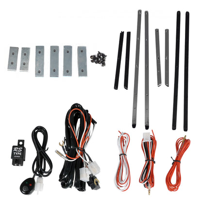 2003-2005 Infiniti G35 Coupe H3 Fog Lights Kit  (Chrome Housing/Clear Lens)