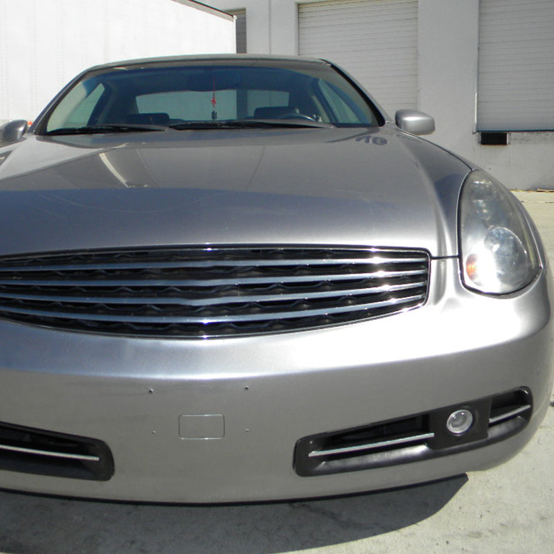 2003-2005 Infiniti G35 Coupe H3 Fog Lights Kit  (Chrome Housing/Clear Lens)