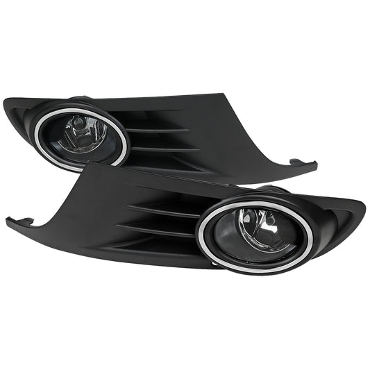 2010-2014 Volkswagen Jetta/Golf Mk6 TDI/TSI 9006 Fog Lights Kit (Chrome Housing/Clear Lens)