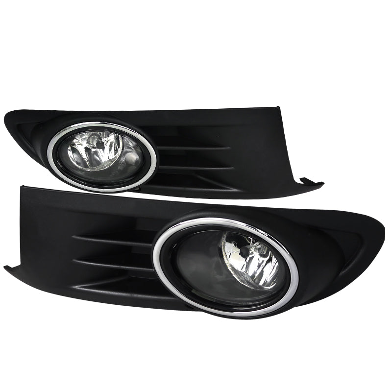 2010-2014 Volkswagen Jetta/Golf Mk6 TDI/TSI 12V/55W 9006 Fog Lights Kit (Chrome Housing/Clear Lens)
