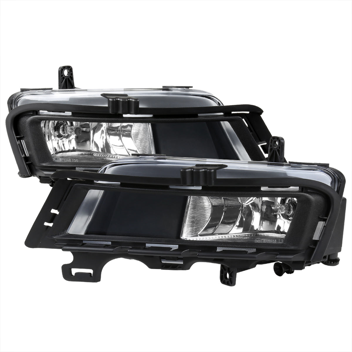 2015-2017 Volkswagen Golf Mk7 H11 Fog Lights (Chrome Housing/Clear Lens)