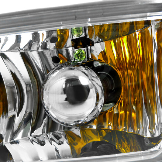 1993-1998 Volkswagen Golf Mk3/Jetta/Cabrio H3 Bumper Fog Lights (Chrome Housing/Clear Lens)