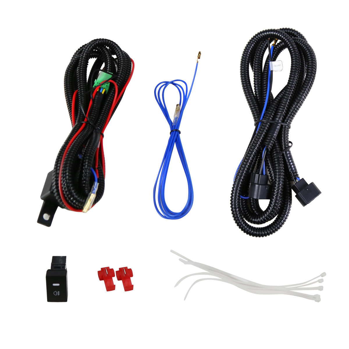 2011-2013 Toyota Highlander 6-LED Fog Lights Kit (Chrome Housing/Clear Lens)