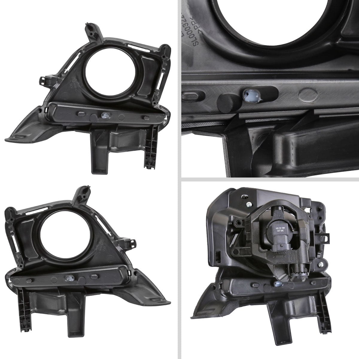 2014-2016 Toyota Highlander H16 Fog Lights Kit (Chrome Housing/Clear Lens)