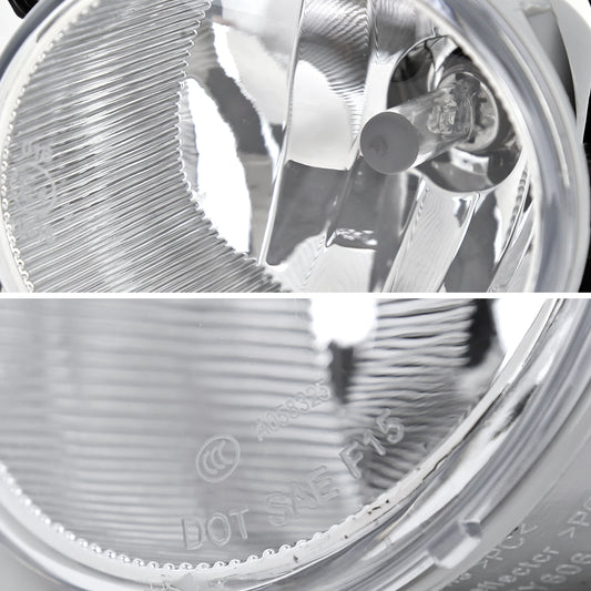 2020-2021 Toyota Highlander Fog Bumper Lights (Chrome Housing/Clear Lens)
