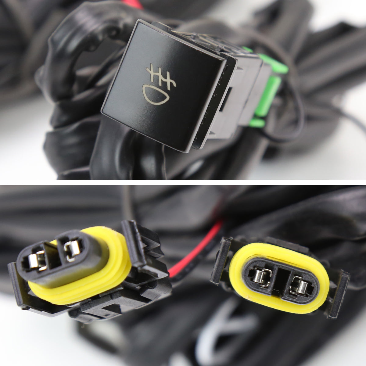 2020-2021 Toyota Highlander Fog Bumper Lights (Chrome Housing/Clear Lens)