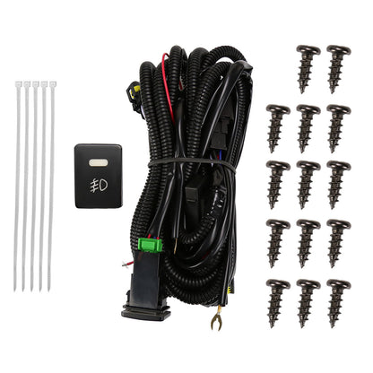 2019-2020 Honda HR-V LED Projector Fog Lights Kit (Chrome Housing/Clear Lens)