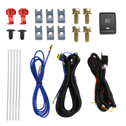 2018-2019 Nissan Kicks H8 Fog Lights Kit (Chrome Housing/Clear Lens)