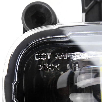 2021-2022 Nissan Kicks LED Fog Lights Kit (Glossy Black Housing/Clear Lens)