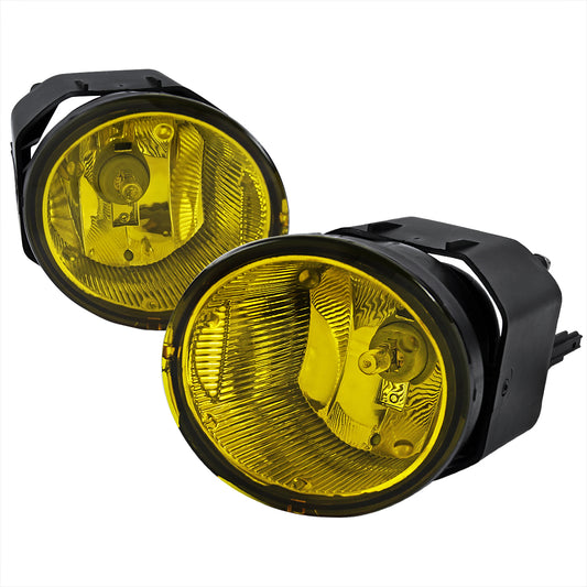 2000-2004 Nissan Sentra/Xterra/Frontier/Maxima H3 Fog Lights Kit (Chrome Housing/Yellow Lens)